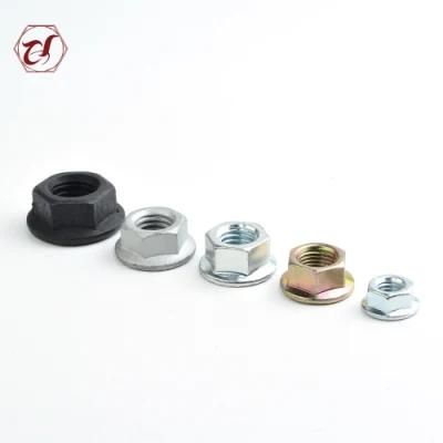 DIN6923 Gr4 Carbon Steel Serrated Hexagon Flange Nuts