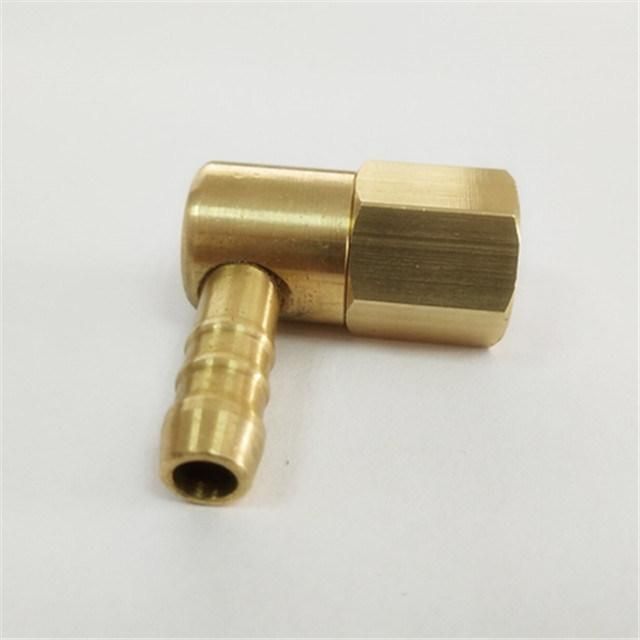 Brass Swivel Elbow Hydraulic Part Hose Barb Push Fitting
