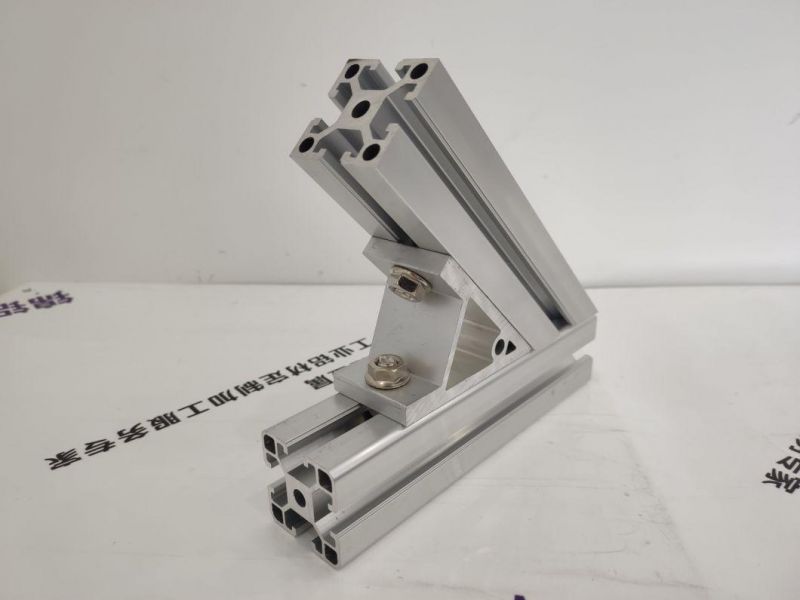 45 Degree Support Angle Piece Aluminum Bracket Profile Corner Connector