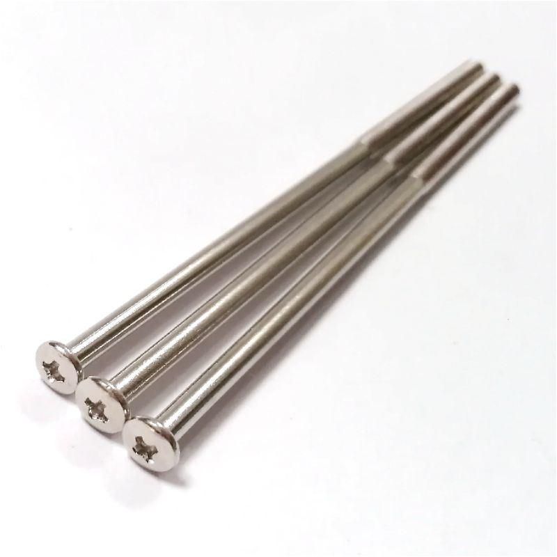 Long Nickel Plated Cross Recessed Pan Head Phillips Machine Screws