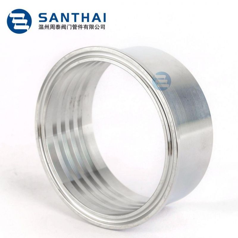 Food Grade Stainless Steel Sanitary 3A Fittings Long Weld Clamp Ferrules