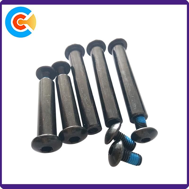 Steel M10 Round Head Hex Self-Locking Sems Screw