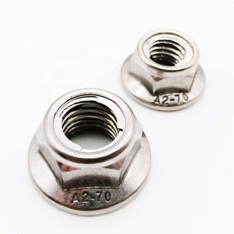 in Stock Grade 4 6 8 White Yellow Zinc Plated Galvanized GB6187 Hex Flange Nuts