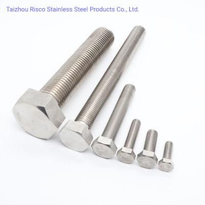 DIN933/931 GB5783 ASTM Stainless Steel 304/316 Hardware Fastener High Quality--Hex Bolt