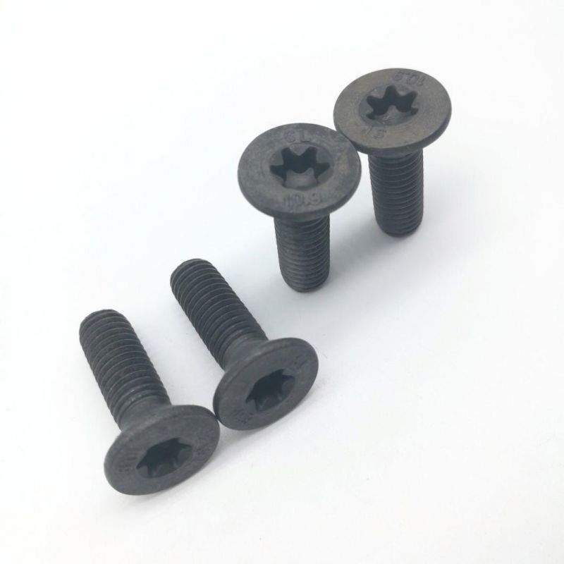 Class 10.9 Nickel Plated Flat Head Hexalobular Socket Machine Screws