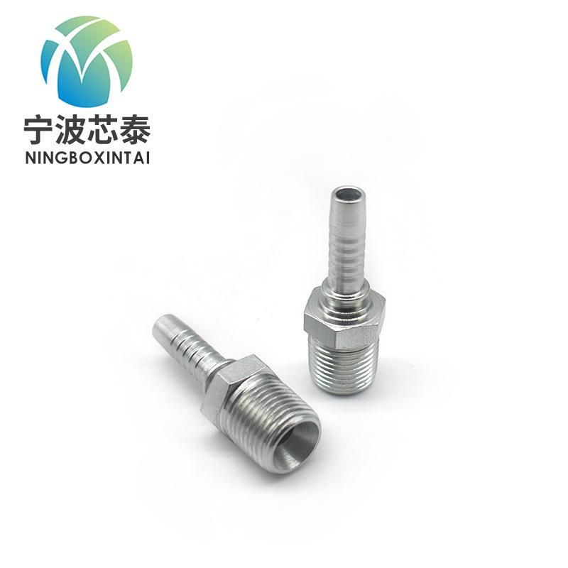 Germany Hydraulic Pipe Fitting Hose Fitting with Steel Sleeve Steel Material Straight Hydraulic Fittings and Metric Adapter Elbow Pipe Fitting Hose Assembly