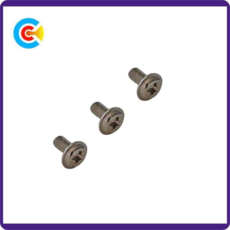 Steel Fasteners Cross Flange Pan Head Screws for Electrical Appliances