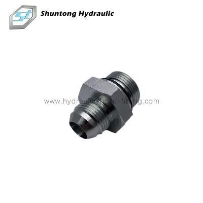 Carbon Steel Stainless Steel Jic Male 74&deg; Cone or Bsp Male O-Ring Hydraulic Hose Adaptors