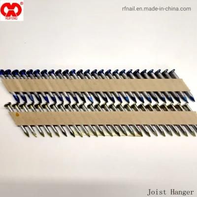 Ruifeng Industry Direct Manufacturer in Anhui Galvanized 34D Joist Hanger Collated Nails.