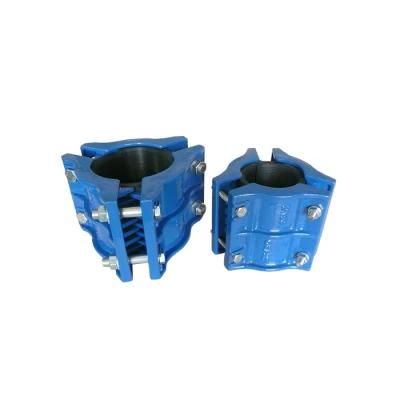 Ductile Cast Iron Ggg50 DN125 Pn16 Epoxy Coating Three Piece Di Split Collar for PVC Pipes