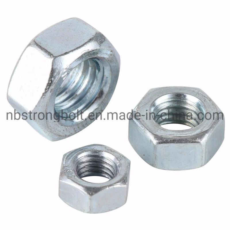 High Quality Hex Nut with Zinc Professional Fastener Factory