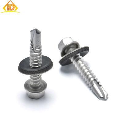 Ss 410 St3.5~6.3 Hex Wafer Head Self Drilling Screws