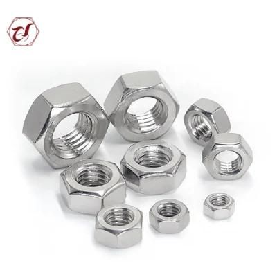 SS304 A2-70 Hex 316 Hexagon Nut Stainless Steel DIN934 Hex Nut