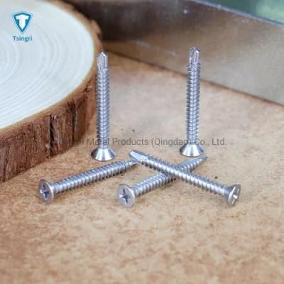 Stainless Steel Cross Recessed Flat Phillips Countersunk Head Self-Drilling Screws