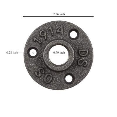 Cast Iron Vintage Style Threaded Pipe Fitting Floor Flange