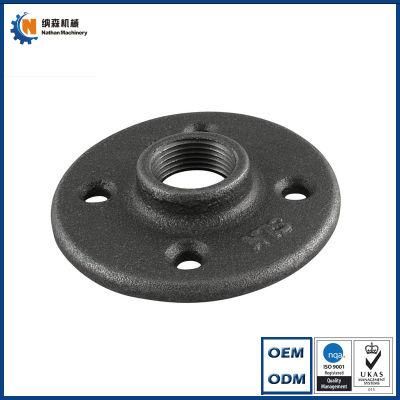 OEM ODM Customized Service Floor Flange Black Malleable Iron Floor Flange