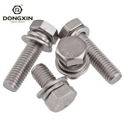 Wholesale Hardware Fasteners Stainless Steel DIN933 Hex Bolt Nut and Washer