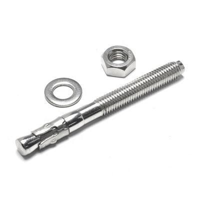 M12X120 304 Stainless Steel Metric Wedge Anchor with Nuts Anchor Bolt Bolt and Nut