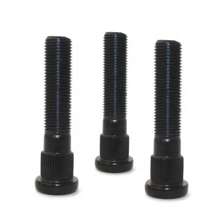 Black Oxidation Special Wheel Hub Bolt with Knurled