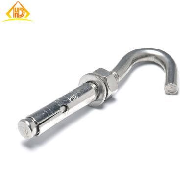 M6 M8 M10 M12 M14 M16 M18 M20 Hex Nut Washer Nylon Plug Concrete Expansion Wood Ground SUS304 Brass Steel Nickel Plated J Anchor Bolt