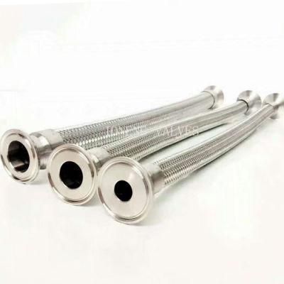 Stainless Steel Sanitary Food Grade Flexible Metal Exhaust Braided Reinforced Hose (JN-HS1001)