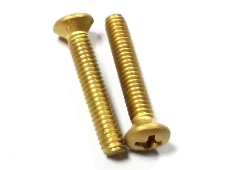 M4 M5 M6 Copper Oval Raised Countersunk Head Machine Screw