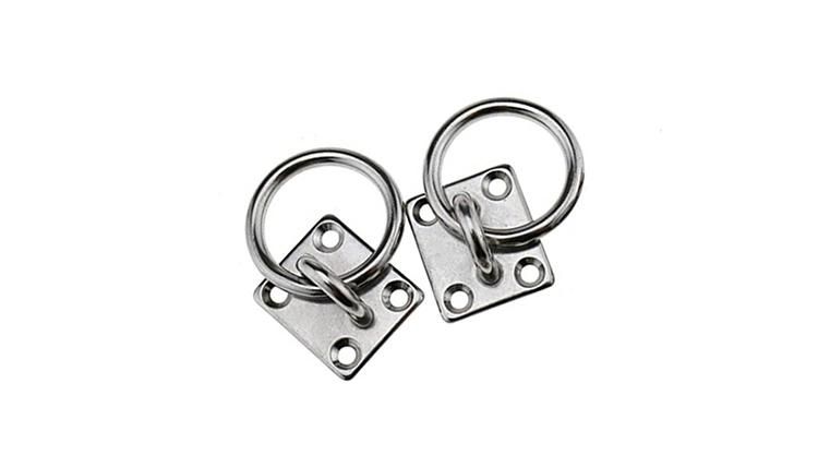 Hot Sale Stainless Steel Pad Eye Plate with Ring for Riggings