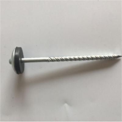 Galvanized Roofing Nail 10bwg 3 Roof Nail Umbrella Cap Nail with Rubber Pad