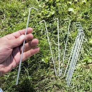 9&quot; Galvanized Non-Rust Metal Anchors for Camping