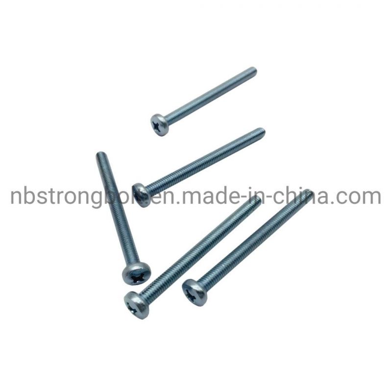DIN7985 Pz Cross Recessed Raised Cheese Head Screw Zinc