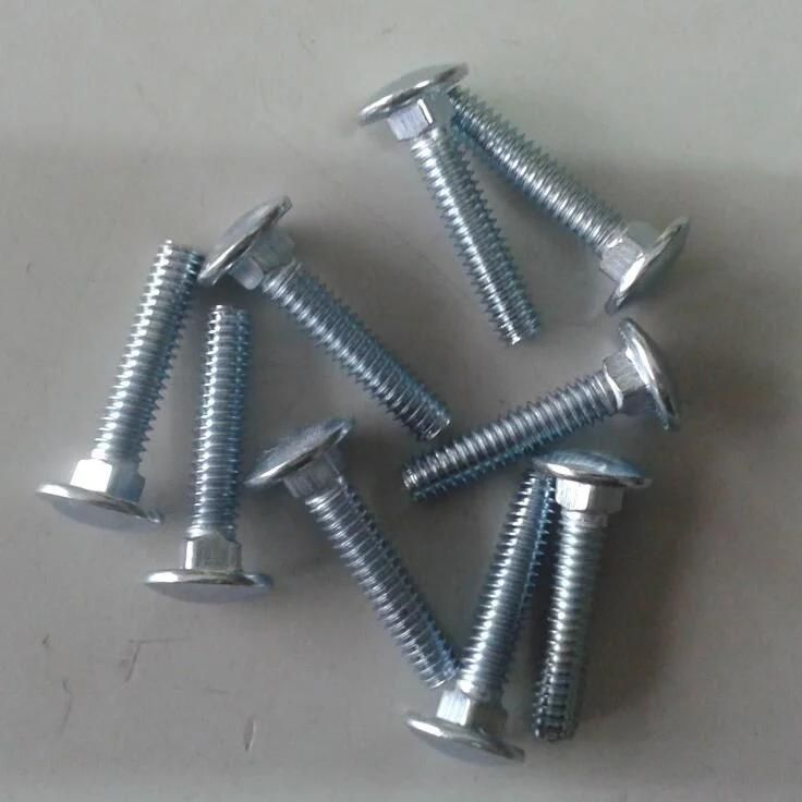 Carbon Steel Galvanized, Stainless Steel Round Head Square Neck Carriage Bolts