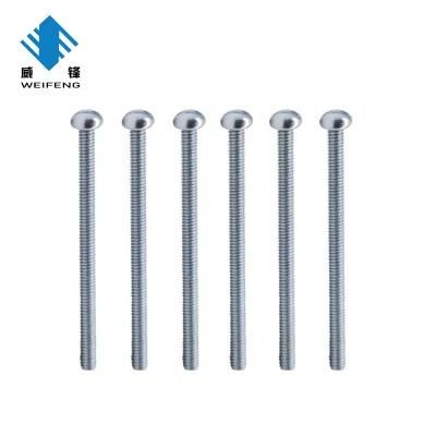 Zinc Plated Round Head Slotted Machine Screw