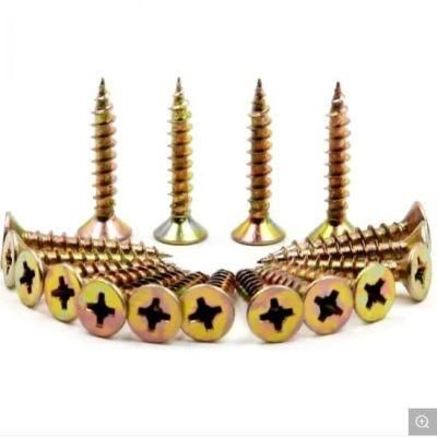 Yellow Color Zinc Plated High Quality Chipboard Screw Chipboard Screw