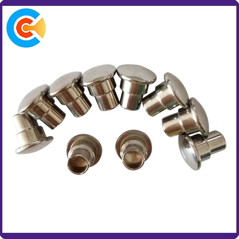 Manufacturer Wholesale Metal Shoulder Hollow Rivet Mushroom Head Rivets