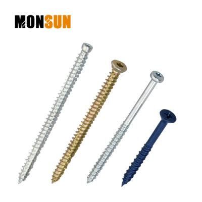 Flat Head Zinc Plated Notched Thread Masonry Screw Concrete Screw