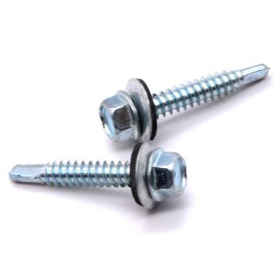 Manufacture Highquality C1022 Zinc Plated Hexagon Head Self Tapping Screws Iron Pan Steel Inch ISO China