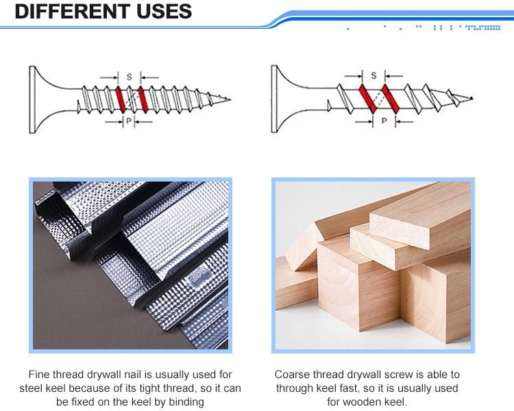 Phosphated and Galvanized Perfect Quality Black Drywall Screw Bottom Price