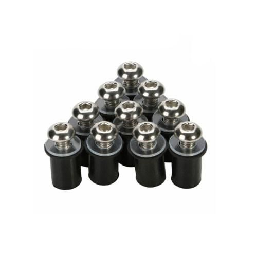 Motorcycle Windscreen Fairing Fasteners M5 Rubber Well Nut