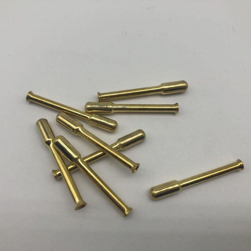 Hollow Rivet for Plug Socket Brass Nickel Plating
