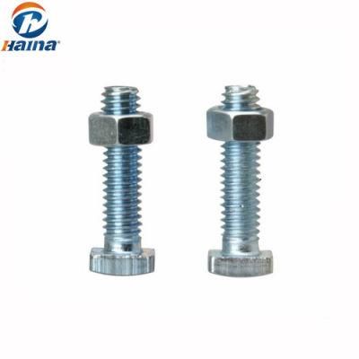 Zinc Plated Full Thread Bolt Hex Bolt with Nut