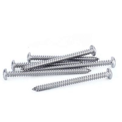 DIN 7981 Pan Head Pozi Drive Type Ab Thread Stainless Steel 304 316 Self Tapping Head Screw Roofing Screw
