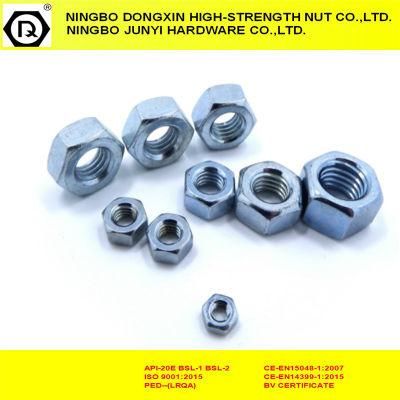 Carbon Steel Zinc Plated Fasteners DIN934 Hex Nut
