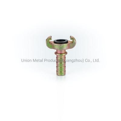 Universal Plated Steel Two Lug Hose Ends Fitting with Collar Air Hose Coupling