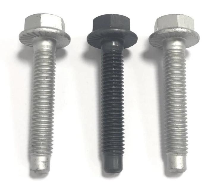 Hex Flange Head Bolt with Serration with Extended Point Class 8.8