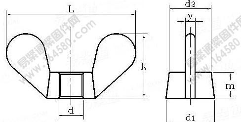 High Quality Zinc Plated Butterfly Nut DIN315