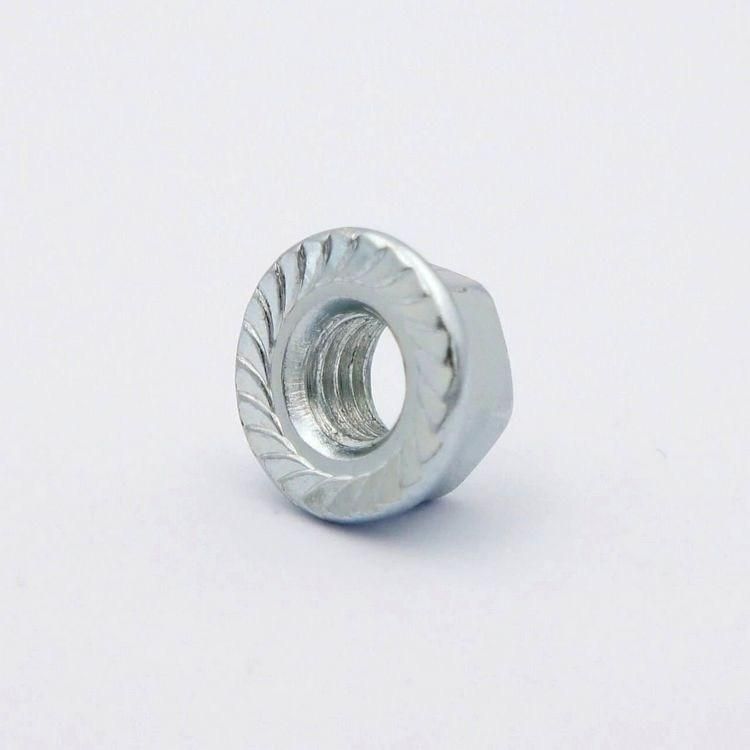 DIN6927 Hex Flange Lock Nut, Hex Flange Nut, Self Locking Nuts, Carbon Steel, Zinc Plated, Galvanized