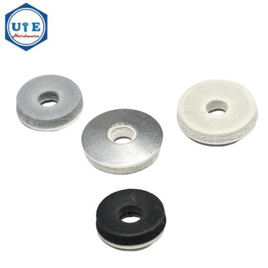 National Standard 304 Stainless Steel EPDM Composite Waterproof Washer Non-Slip Pad Drill Tail Gasket Hexagonal Special M5.5m6.3
