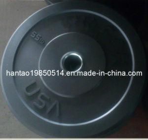Fitness Rubber Bumper Plate (gear blue)