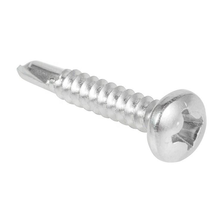 Zinc Plated Cross Recessed Pan Head Self Drilling Screws