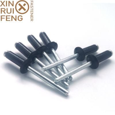 4X13mm Black Painted Dome Head Rivet Carbon Steel Blind Rivets Fasteners Hardware
